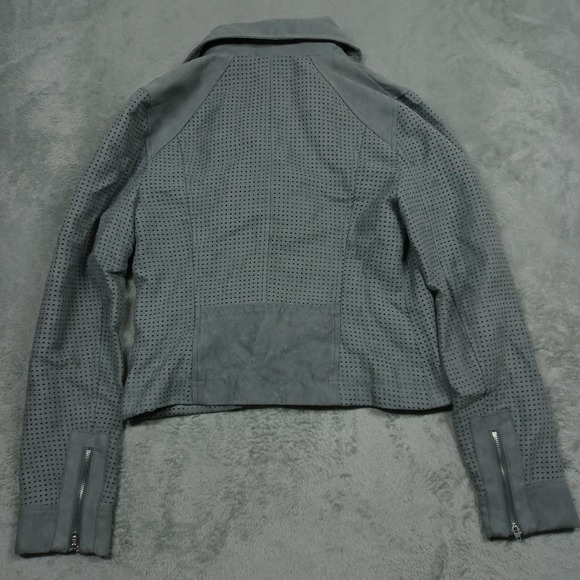 Hei Hei‎ Jacket Womens XS Gray Moto Zip Preppy Boho Anthropologie - Picture 6 of 8